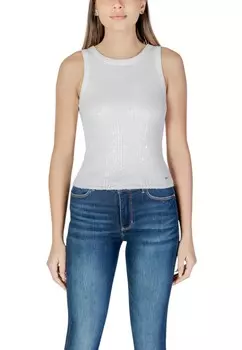 Топ женский GUESS с пайетками, белый