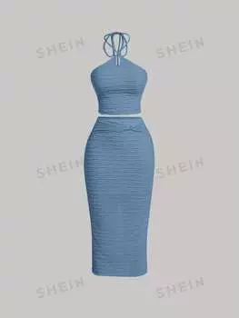 Топ женский Shein Mod, синий