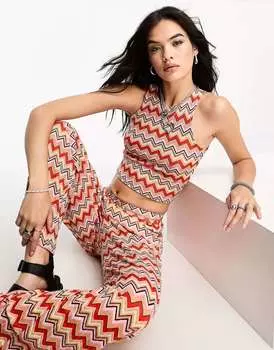Топ-жилет Only Boho с зигзагообразным принтом