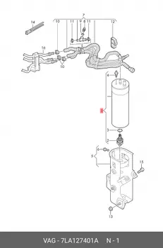 Топливный фильтр FILTER ASSY, FUEL PUMP 7LA127401A VAG