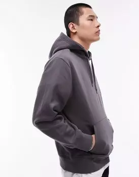 Topman - Классическое худи темно-серого цвета