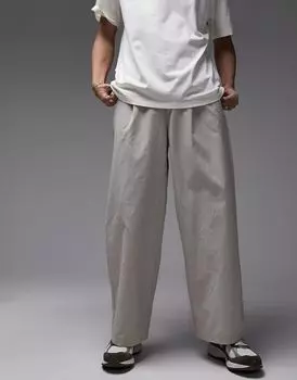 Topman - Очень широкие брюки каменного цвета