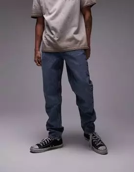 Topman – темно-синие джинсы прямого кроя