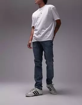 Topman - Темно-синие винтажные джинсы скинни