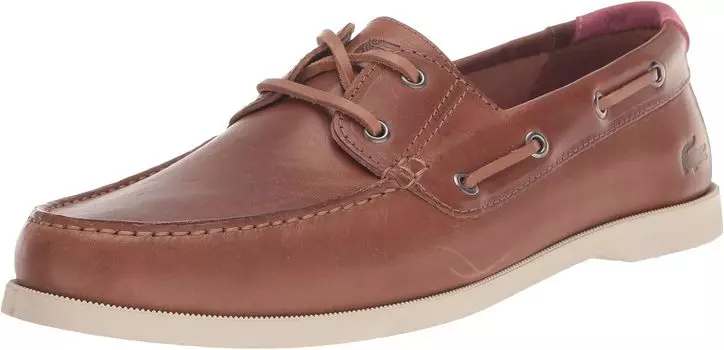 Топсайдеры Caspian 123 1 Lacoste, цвет Tan/Off-White