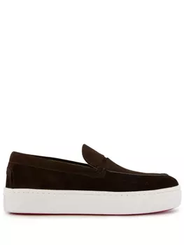 Топсайдеры Paqueboat Christian Louboutin, коричневый