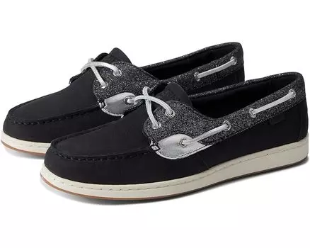 Топсайдеры Sperry Coastfish 2-Eye Sparkle Denim, черный
