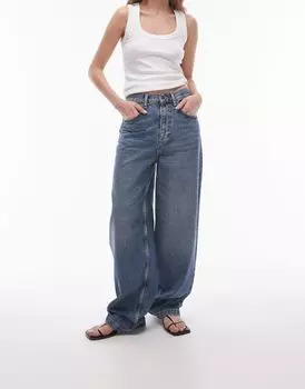 Topshop Authentic синие свободные джинсы