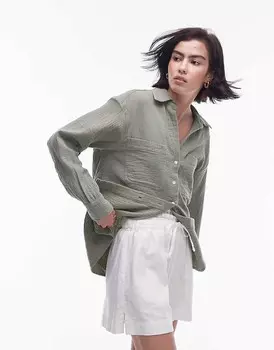 Topshop – Bawe повседневная рубашка цвета хаки