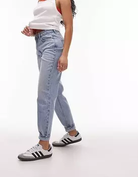 Topshop Hourglass — Original — Белые джинсы Mom с высокой талией