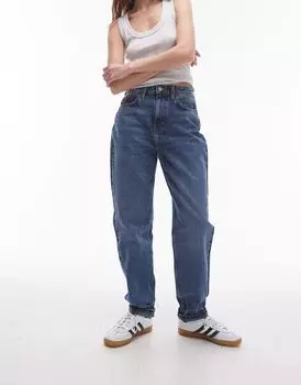 Topshop – Original – Синие джинсы Mom