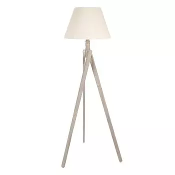 Торшер Clayre & Eef 45x45x152 см бежевый, дерево, текстиль, прямоугольник Clayre&Eef