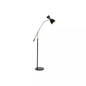 Торшер DKD Home Decor 109 x 30 x 168 см Черное золото Металл 220 В 50 Вт, черный