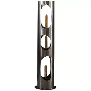 Торшер famlights, 12,5x12,5x100 см, серебристый/черный