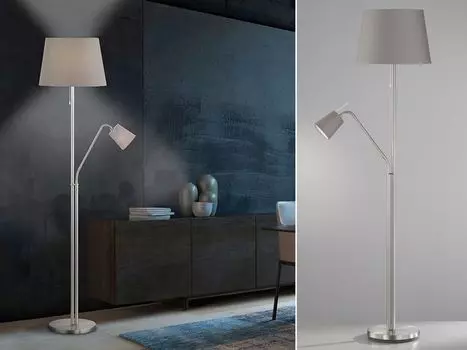 Торшер Fischer & Honsel Layer Grey Fischer & Honsel Leuchten, серебро