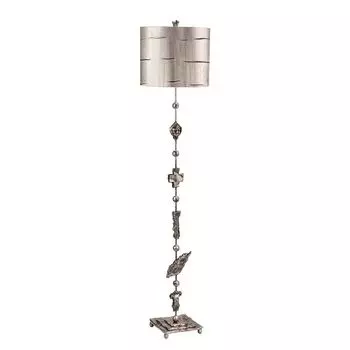 Торшер Fragment, серебро, с абажуром Elstead Lighting