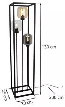 Торшер LIGHT HOME LH, черный
