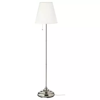 Торшер, никелированный/белый, RSTID IKEA