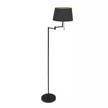 Торшер Steinhauer Bella 1-лампочка черный матовый 45x45см