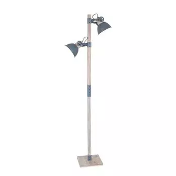 Торшер Steinhauer Gearwood 2 лампы дуб/серый матовый 39x45см, коричневый