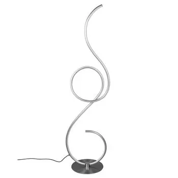 Торшер светодиодный, CCT, с регулировкой яркости, серебристый, H 118 см etc-shop, серебро