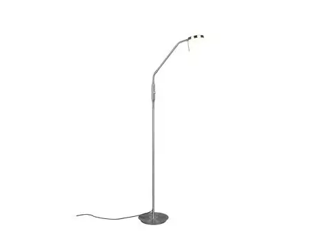 Торшер Trio Monza, LED, 12Вт, 1400лм, 2300-4000К, матовый никель (423310107), серебро
