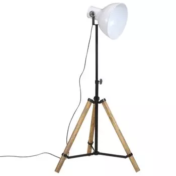 Торшер vidaXL 25 Вт белый 75x75x90-150 см E27