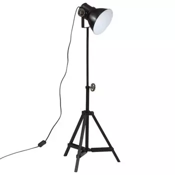Торшер vidaXL 25 Вт черный 35x35x65/95 см E27