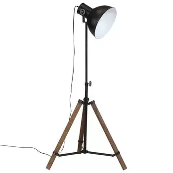 Торшер vidaXL 25 Вт Черный 75x75x90-150 см E27