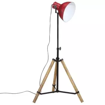 Торшер vidaXL 25 Вт Красный 75x75x90-150 см E27