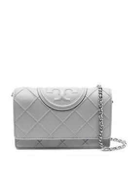 Tory Burch клатч Fleming, серый