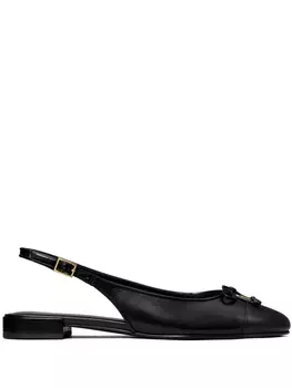 Tory Burch кожаные балетки, черный