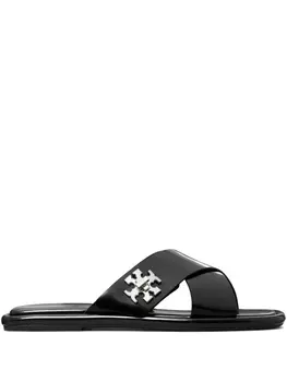Tory Burch кожаные сандалии, черный