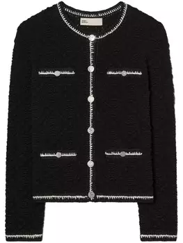 Tory Burch кружевной кардиган, черный