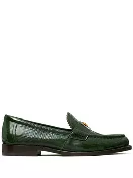 Tory Burch лоферы Classic, зеленый