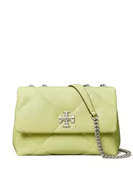 Tory Burch маленькая стеганая сумка на плечо Kira, зеленый