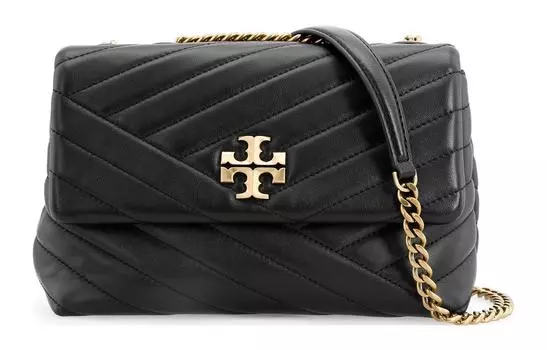 TORY BURCH Маленькая сумка-трансформер Kira Chevron, черная