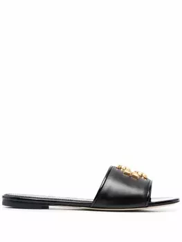 Tory Burch сандалии с логотипом, черный