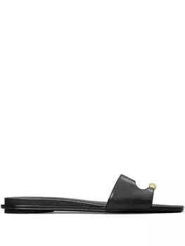 Tory Burch шлепанцы Pierced, черный