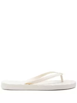 Tory Burch шлепанцы с пряжкой Double T, белый