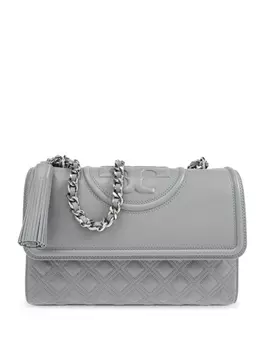 Tory Burch сумка через плечо Fleming, серый