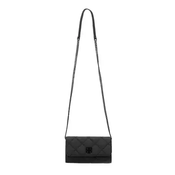 TORY BURCH Сумка через плечо из коровьей кожи, мини, женская, черная