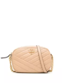 Tory Burch сумка через плечо Kira с узором шеврон, коричневый