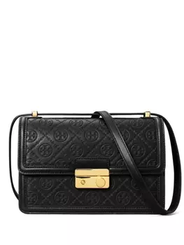 Tory Burch сумка через плечо с монограммой T, черный