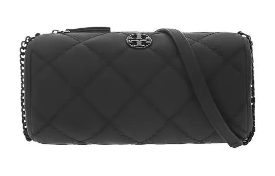 TORY BURCH Сумка-цилиндр TB-Willa из кожи, сумка-мессенджер, через плечо, мини, женская, черная