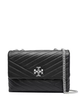 Tory Burch сумка на плечо Kira с узором шеврон, черный