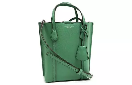 TORY BURCH Сумка-шоппер Perry из тисненой кожи, сумка-шоппер, сумка через плечо, мини-сумки женские, зеленые