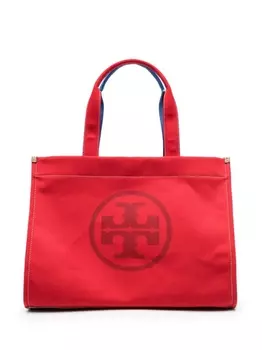 Tory Burch сумка-тоут Ella в стиле колор-блок, красный