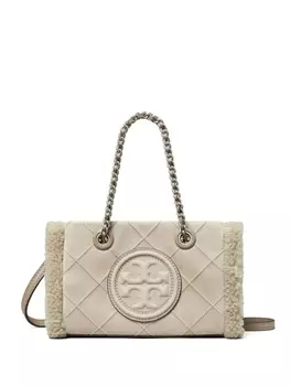 Tory Burch сумка-тоут Fleming Soft размера мини, серый