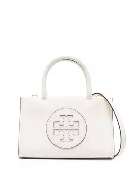Tory Burch сумка-тоут размера мини с логотипом, нейтральный цвет